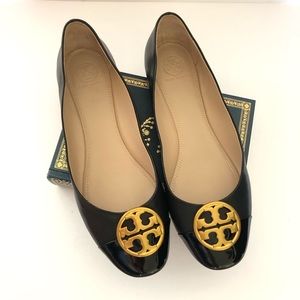 Tory Burch CHELSEA CAP-TOE BALLET FLAT / Black